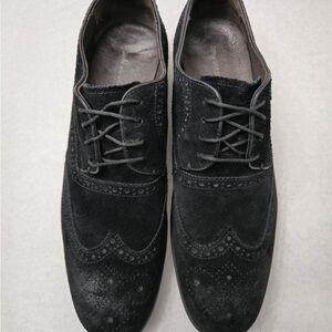 Black Suede Men's Dress Shoes